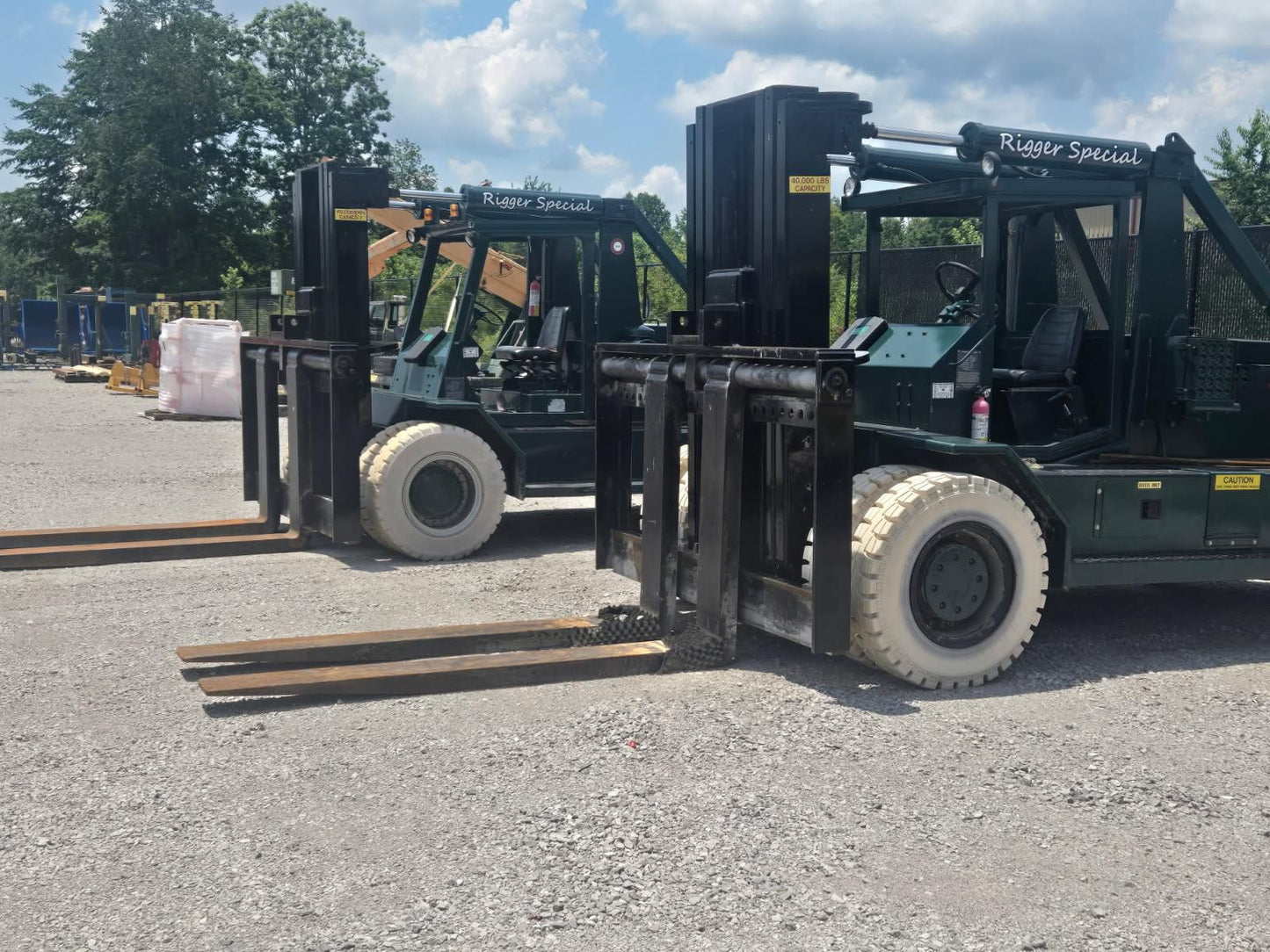 40,000 lb Bristol Riggers Special Forklift For Sale (Two Available)