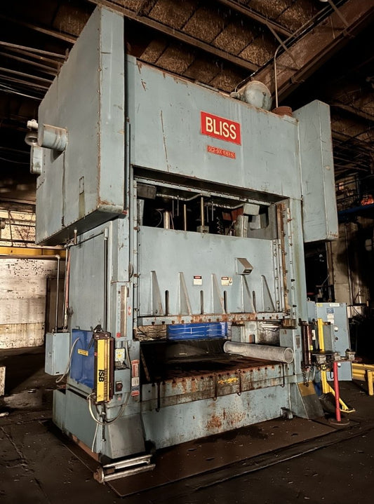 500 Ton Bliss Straight Side Press For Sale