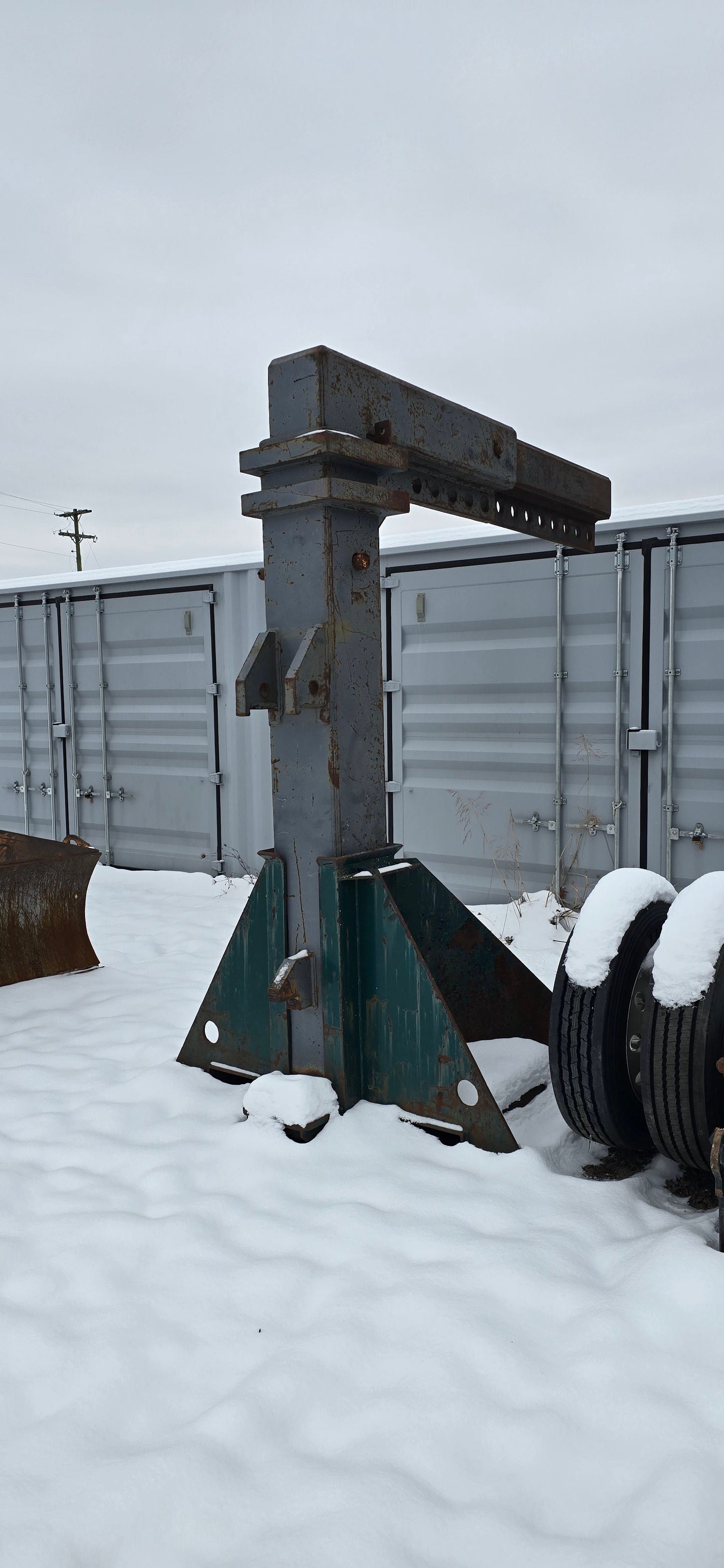 80,000 lb Bristol Riggers Special Forklift Boom & Stand For Sale