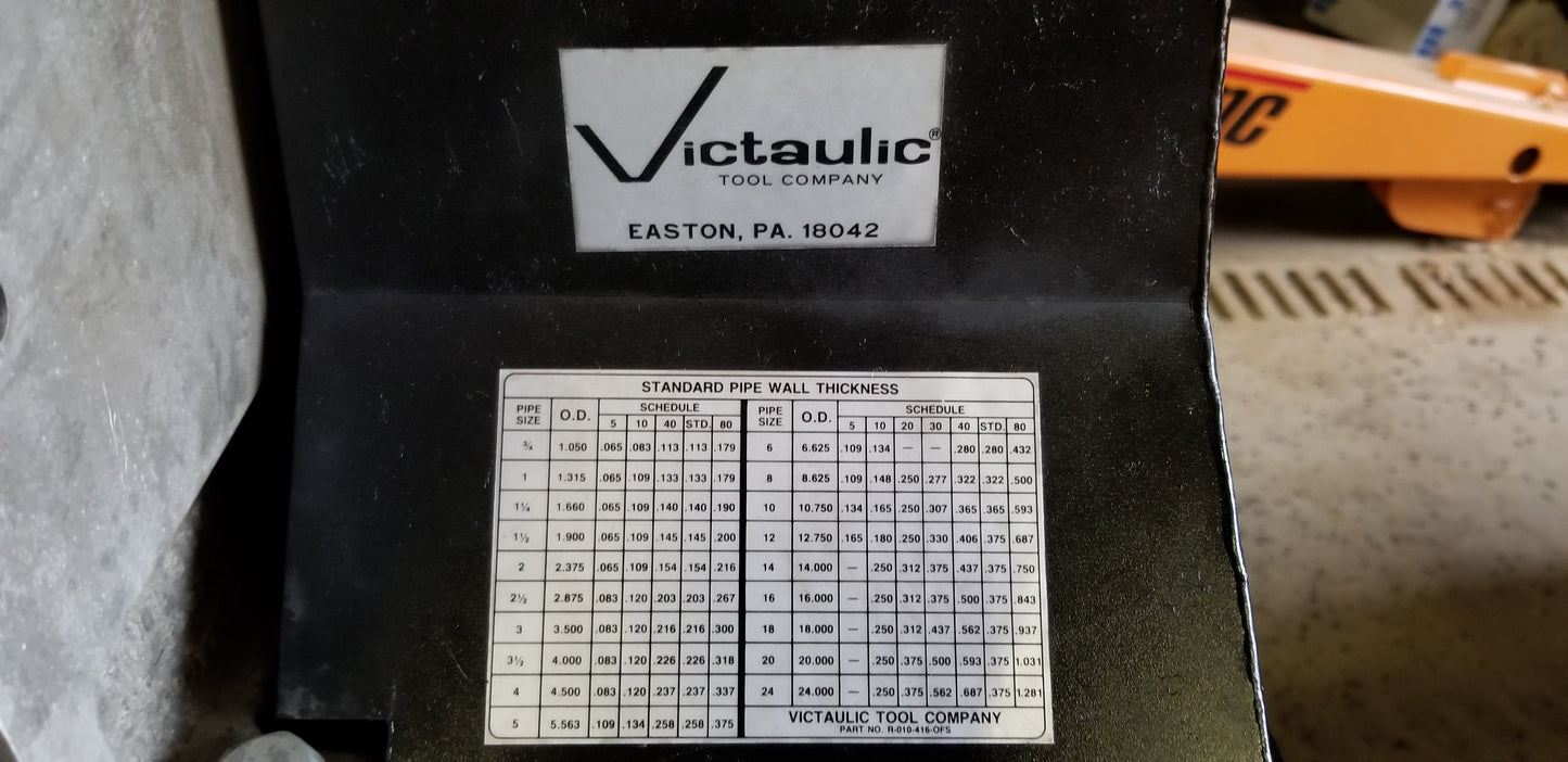 Victaulic Hydraulic Self-Powered Roll Groover For Sale