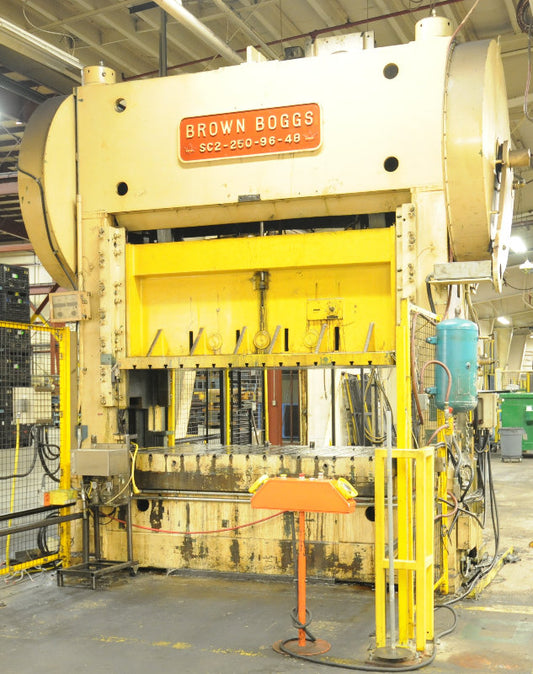 250 Ton Press For Sale Brown & Boggs Straight Side Press