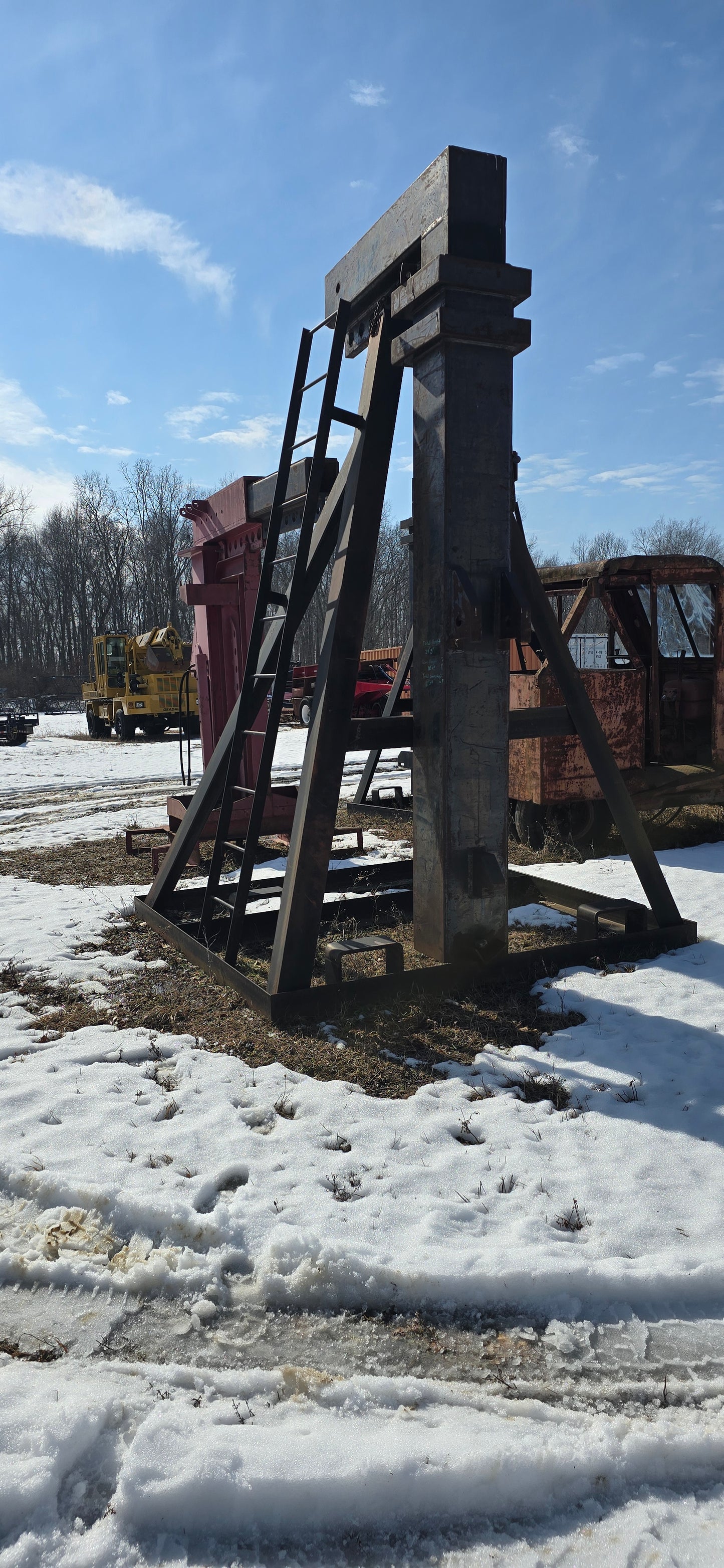 80,000 lb Bristol Riggers Special Forklift Hydraulic Boom For Sale