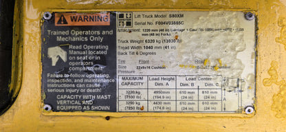 8,000 lb Hyster Forklift For Sale