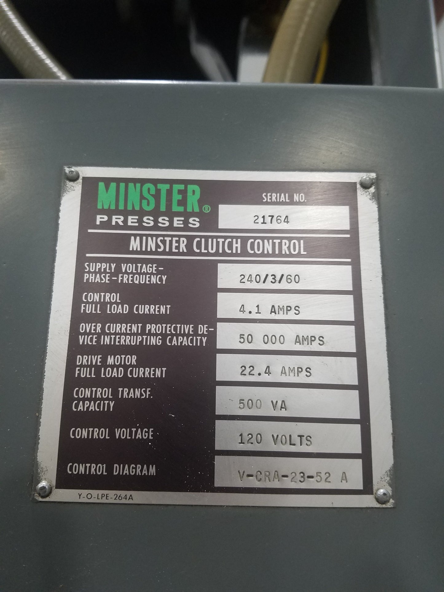 60 Ton Press For Sale Minster Press