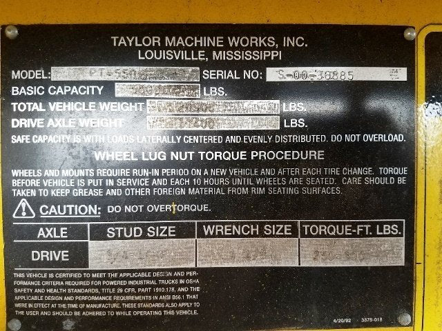 55000lb Taylor Die-Burden Carrier For Sale