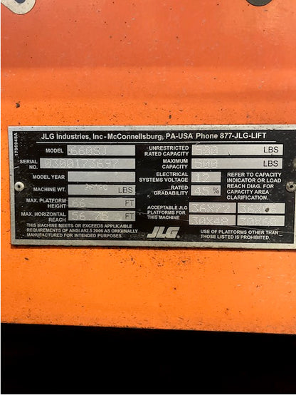 JLG 60' Manlift For Sale
